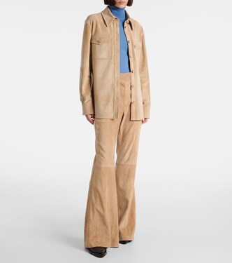 Pantaloni Rhein in suede | Gabriela Hearst