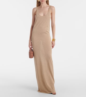 Abito lungo in lamé | Saint Laurent