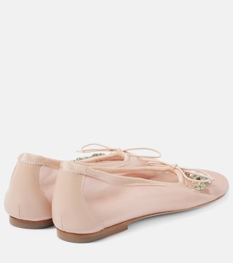 Bow-detail embellished ballet flats | Simone Rocha