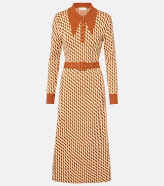 Midikleid aus einem Baumwollgemisch | Rixo
