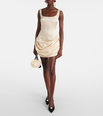 Draped cotton-blend minidress | Magda Butrym