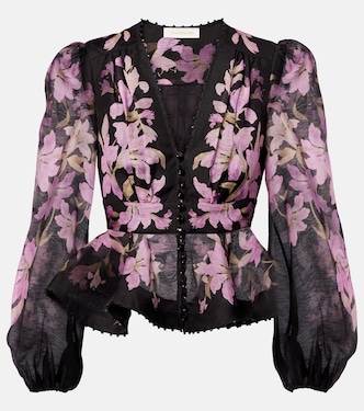 Bedruckte Bluse Dawning | Zimmermann