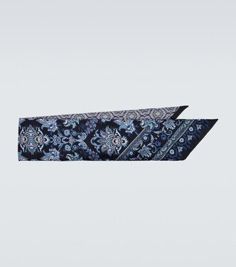 Paisley printed silk twill scarf | Etro