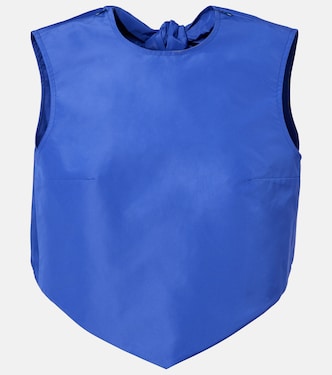 Open-back faille top | Patou