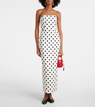 Romeo polka-dot linen maxi dress | Posse