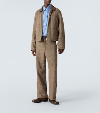 Wool tweed wide-leg pants | Auralee