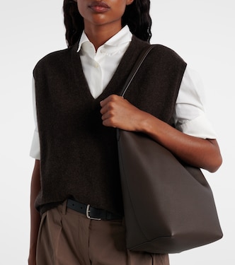 Park N/S Medium leather tote bag | The Row