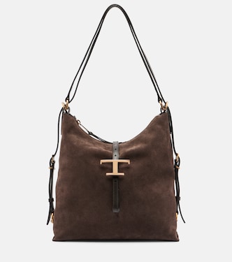 T Timeless Small suede tote bag | Tod's