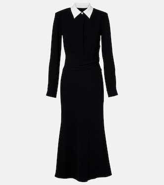 Satin crêpe midi dress | Roland Mouret