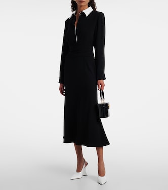 Satin crêpe midi dress | Roland Mouret