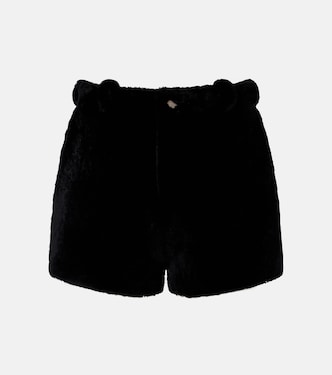 Leontine shearling shorts | Nour Hammour