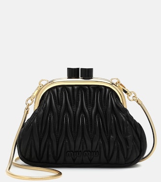 Clutch Miu Belle Mini in pelle matelassé | Miu Miu