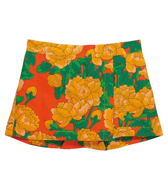Shorts Peonies de popelín | Mini Rodini