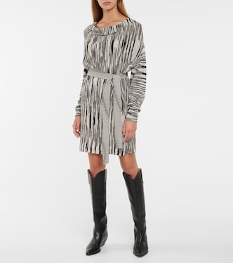 One-shoulder cashmere minidress | Missoni