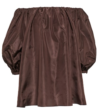Top aus Seidentaft | Valentino