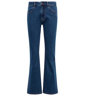 Jeans flared cropped a vita media | See By Chloé