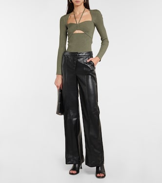 Pantalon ample Lynda en cuir synthétique | Simkhai