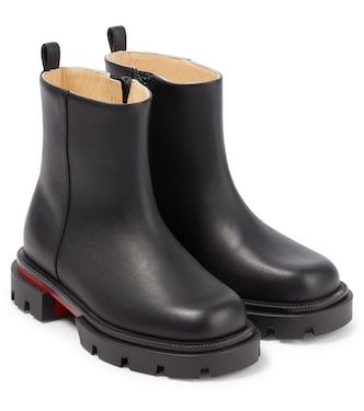 Minibootamoi leather boots | Christian Louboutin Kids