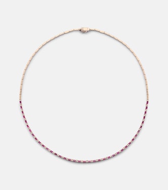 Halskette aus 18kt Roségold mit Rubinen | Suzanne Kalan
