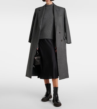 Gonna midi in raso | Brunello Cucinelli
