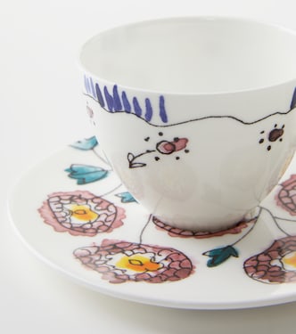 x Marni Anemone Milk set of 2 coffee cups and saucers | Serax
