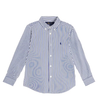 Striped cotton poplin shirt | Polo Ralph Lauren Kids