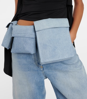 Marsupio in denim con pelle | The Attico
