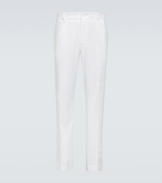 Pantalones rectos de mezcla de lino | Dolce&Gabbana