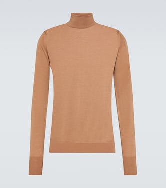 Jersey de cuello alto Richards de lana | John Smedley