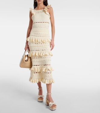 Sandales Ricia en cuir et raphia | Jimmy Choo