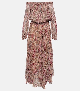 Bedrucktes Off-Shoulder-Maxikleid Volga | Marant Etoile