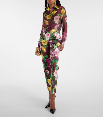 Pantaloni in misto cotone a vita bassa | Dolce&Gabbana