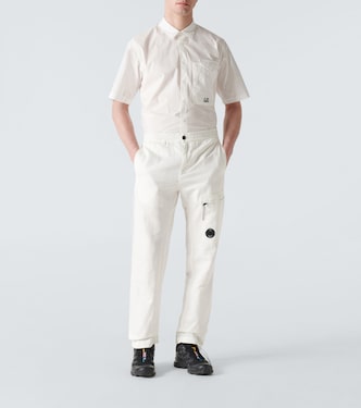 Camisa de popelín de algodón con logo | C.P. Company