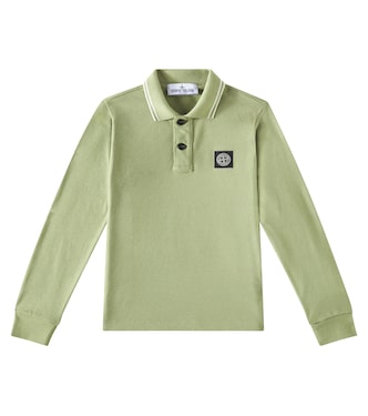 Compass cotton polo sweater | Stone Island Junior