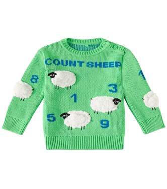 Baby - Pullover Count Sheep in cotone e lana | Stella McCartney Kids