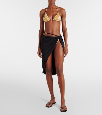 Jersey beach cover-up  | Versace