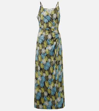 Vestido largo Saavya de jersey estampado | Diane von Furstenberg
