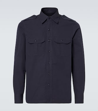 Hemdjacke aus Baumwolle und Seide | Tom Ford