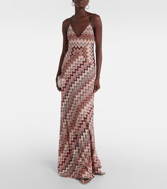 Maxikleid aus Häkelstrick | Missoni
