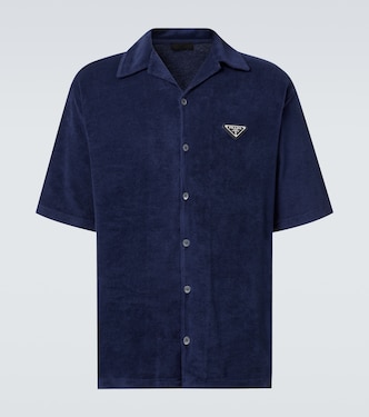 Cotton terry bowling shirt | Prada