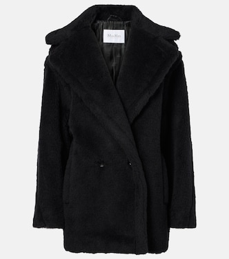Fuxia alpaca, wool, and silk teddy coat | Max Mara