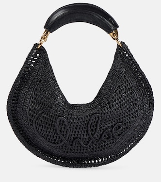 Summer Banana raffia effect tote bag | Chloé