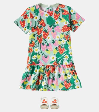 Abito in jersey di cotone con stampa | Stella McCartney Kids
