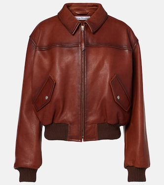 Leather bomber jacket  | Acne Studios