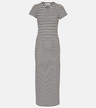 Striped cotton jersey maxi dress | Nili Lotan