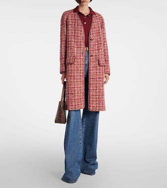 Checked cotton and wool-blend coat | Etro