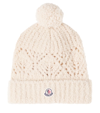 Logo wool-blend beanie | Moncler Enfant