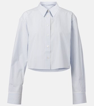 Striped cropped cotton shirt | Acne Studios