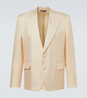Blazer Sicilia Light aus Seiden-Twill | Dolce&Gabbana