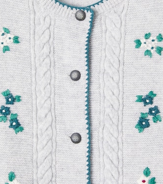 Cardigan Jamina en laine à fleurs | Bonpoint